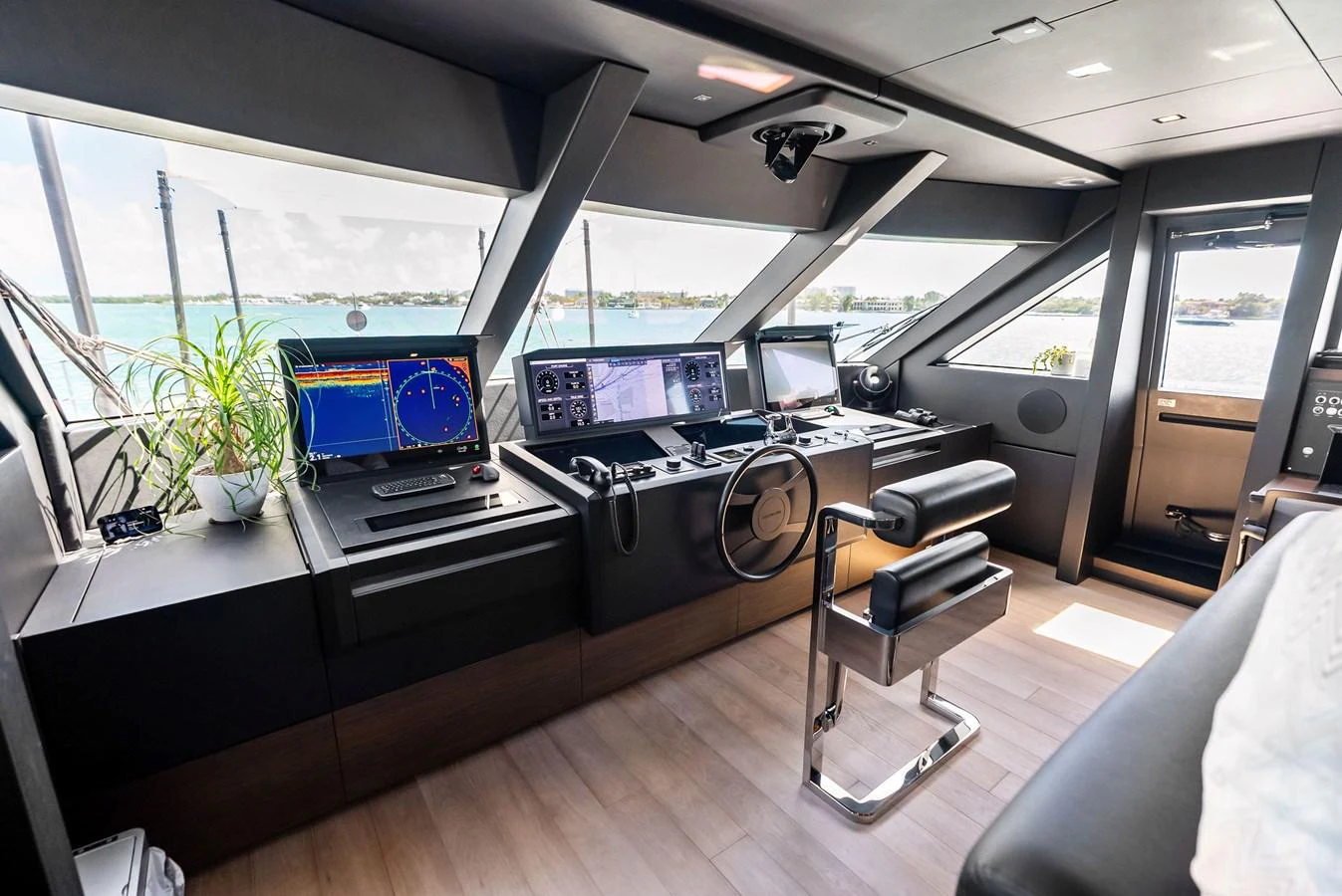 inside of a vehicle aboard LUMPASAURUS Yacht for Sale