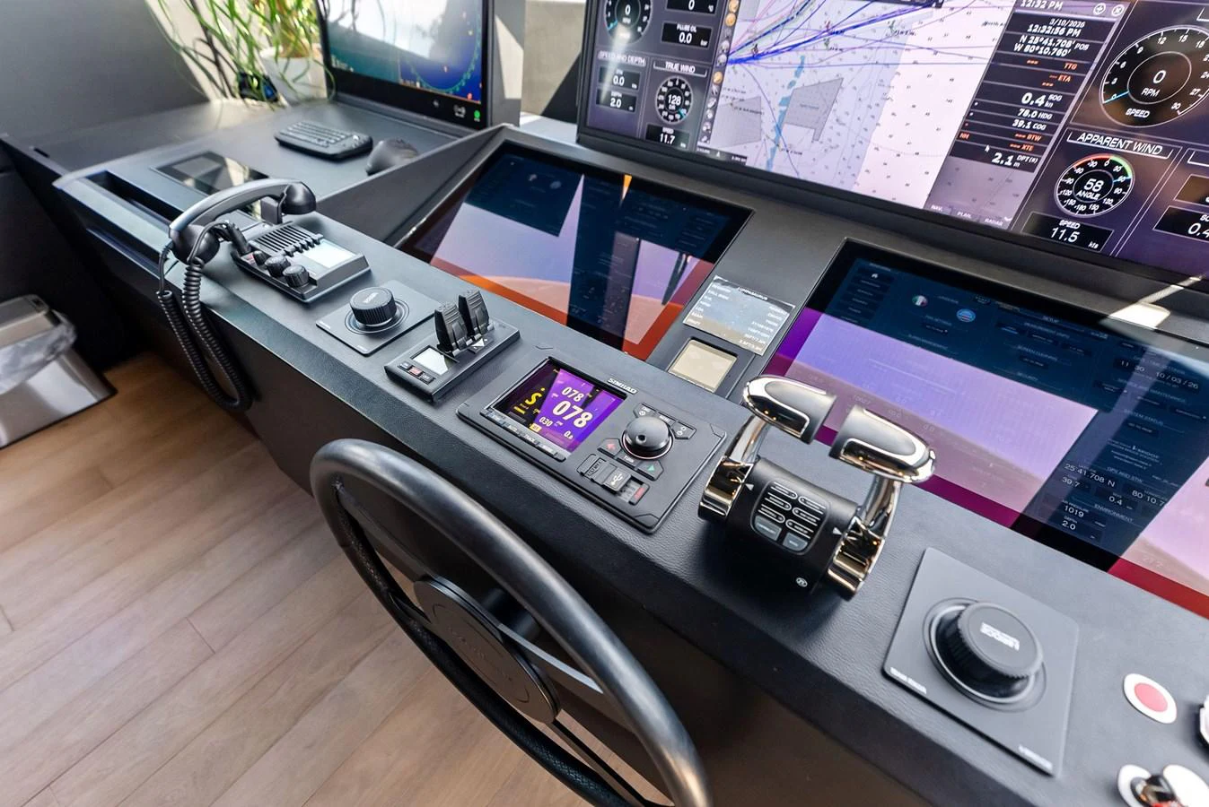 a close-up of a machine aboard LUMPASAURUS Yacht for Sale