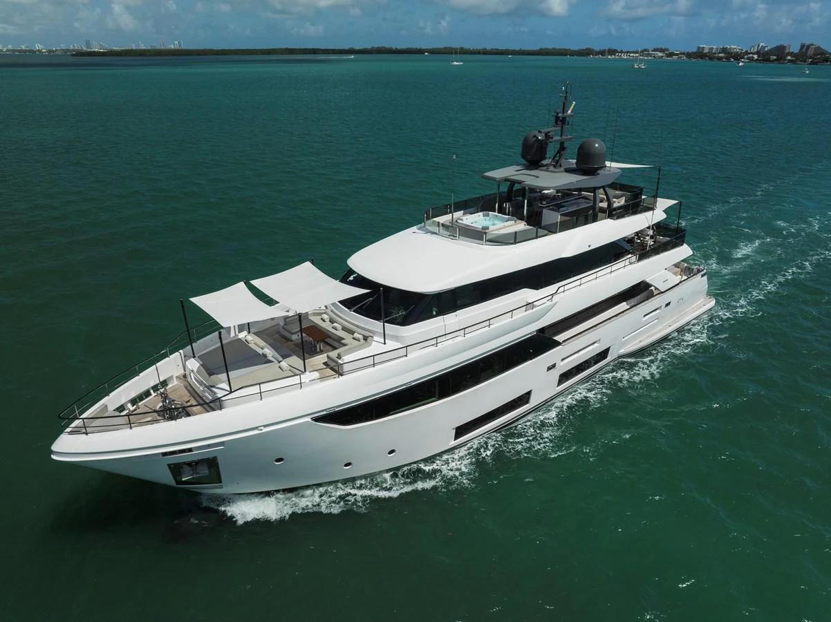 a boat on the water aboard LUMPASAURUS Yacht for Sale