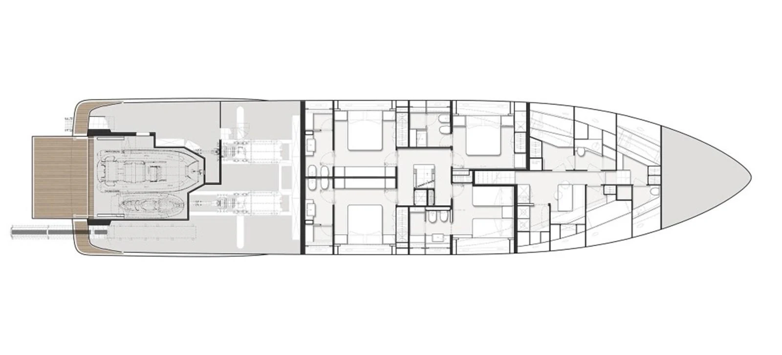 diagram, engineering drawing aboard LUMPASAURUS Yacht for Sale
