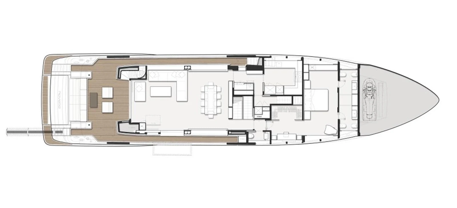 diagram, engineering drawing aboard LUMPASAURUS Yacht for Sale