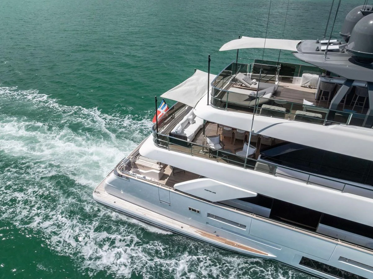 a boat on the water aboard LUMPASAURUS Yacht for Sale