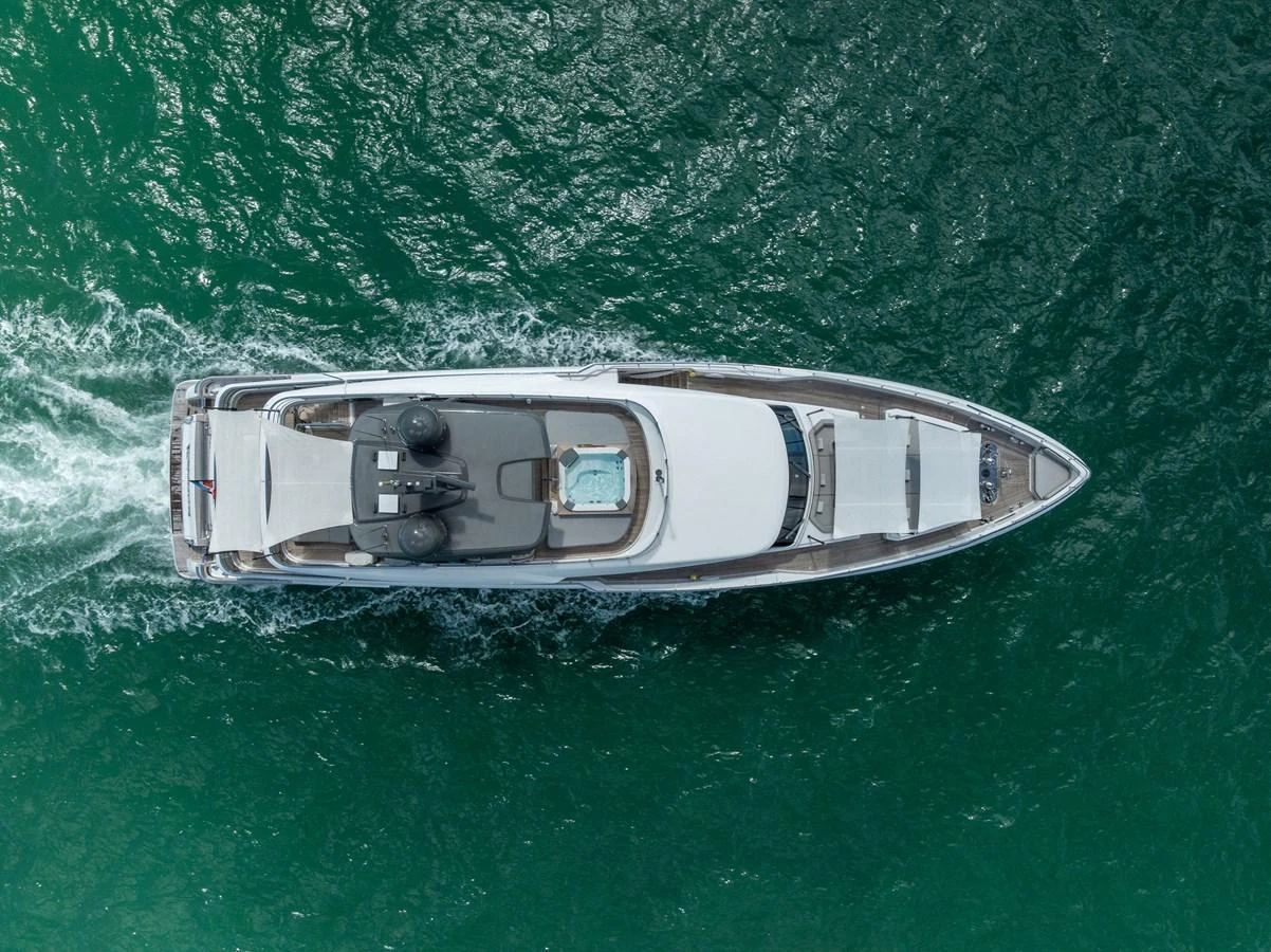 a boat in the water aboard LUMPASAURUS Yacht for Sale