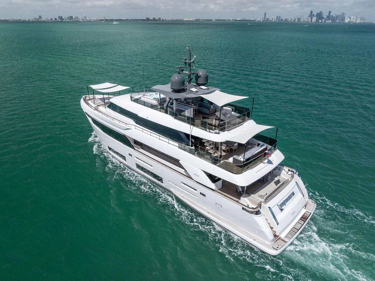 a ship in the water aboard LUMPASAURUS Yacht for Sale