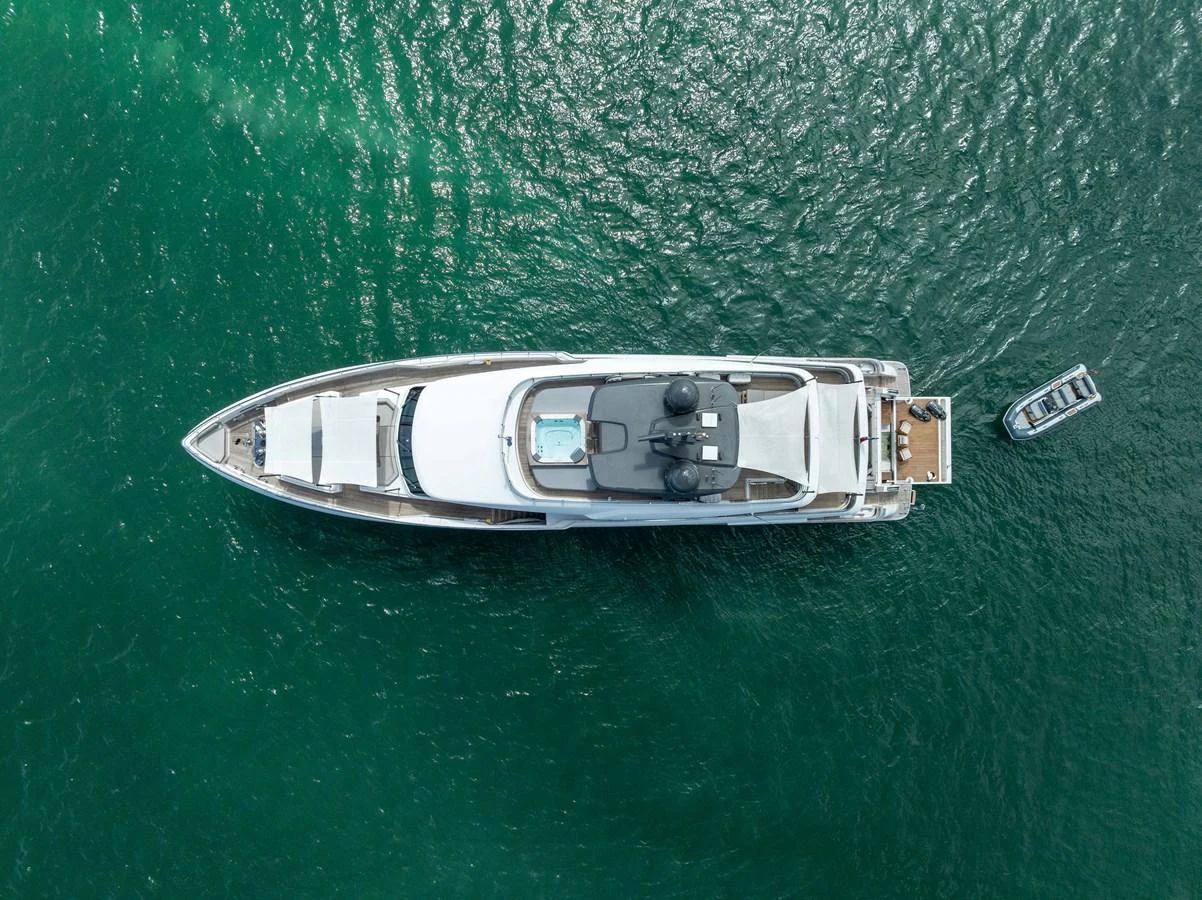 a boat on the water aboard LUMPASAURUS Yacht for Sale