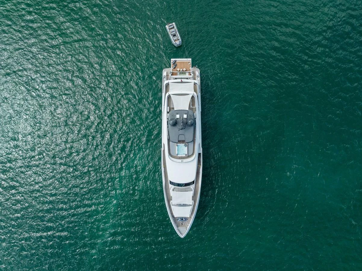 a boat on the water aboard LUMPASAURUS Yacht for Sale