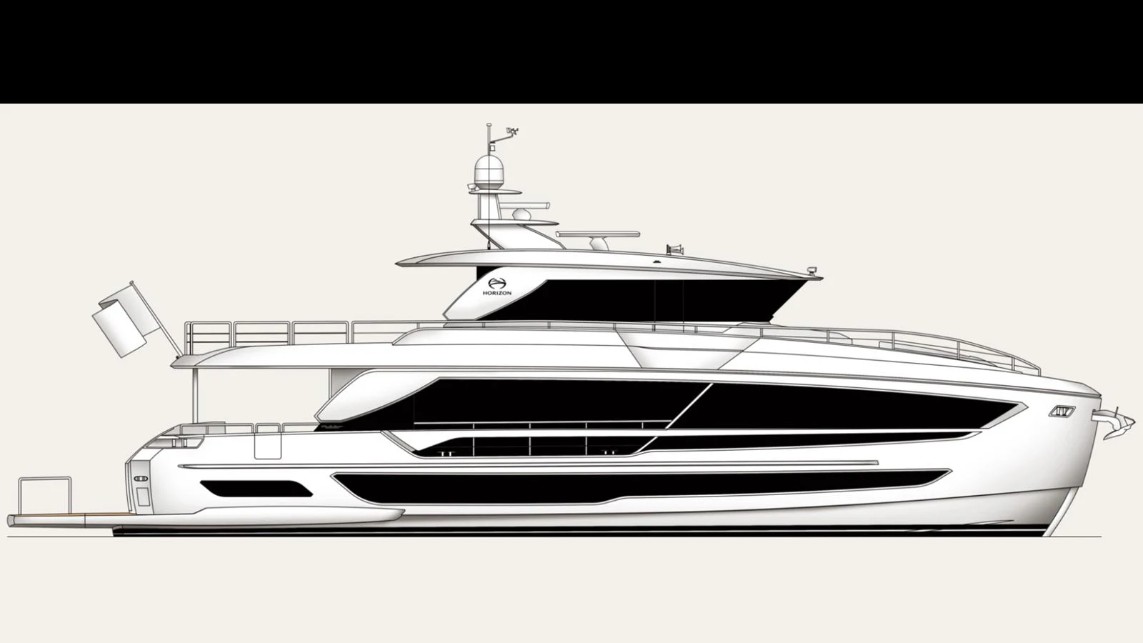 A sleek and modern yacht with a streamlined profile and elegant design. aboard HAPPY HEART Yacht for Sale