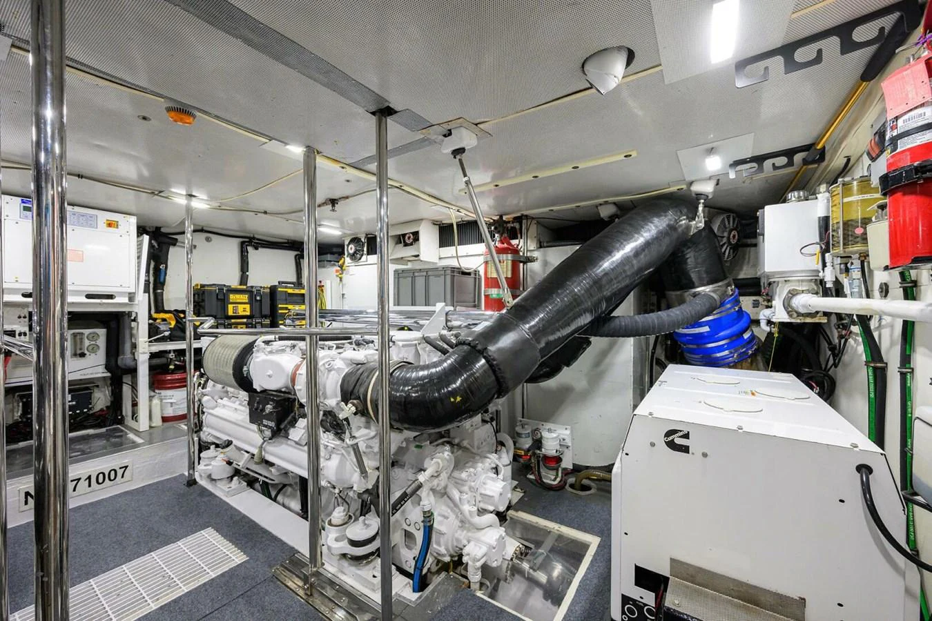 a machine in a factory aboard JULE Yacht for Sale