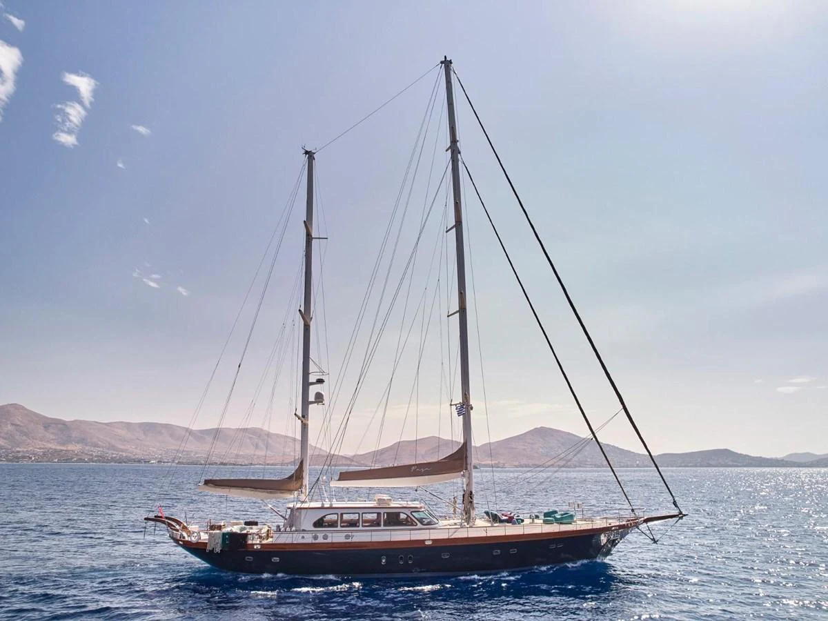 a boat on the water aboard PASA Yacht for Sale