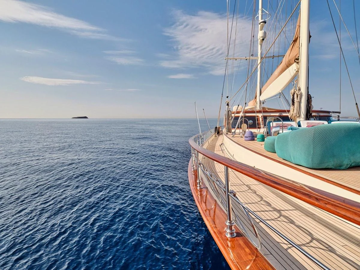 a boat on the water aboard PASA Yacht for Sale