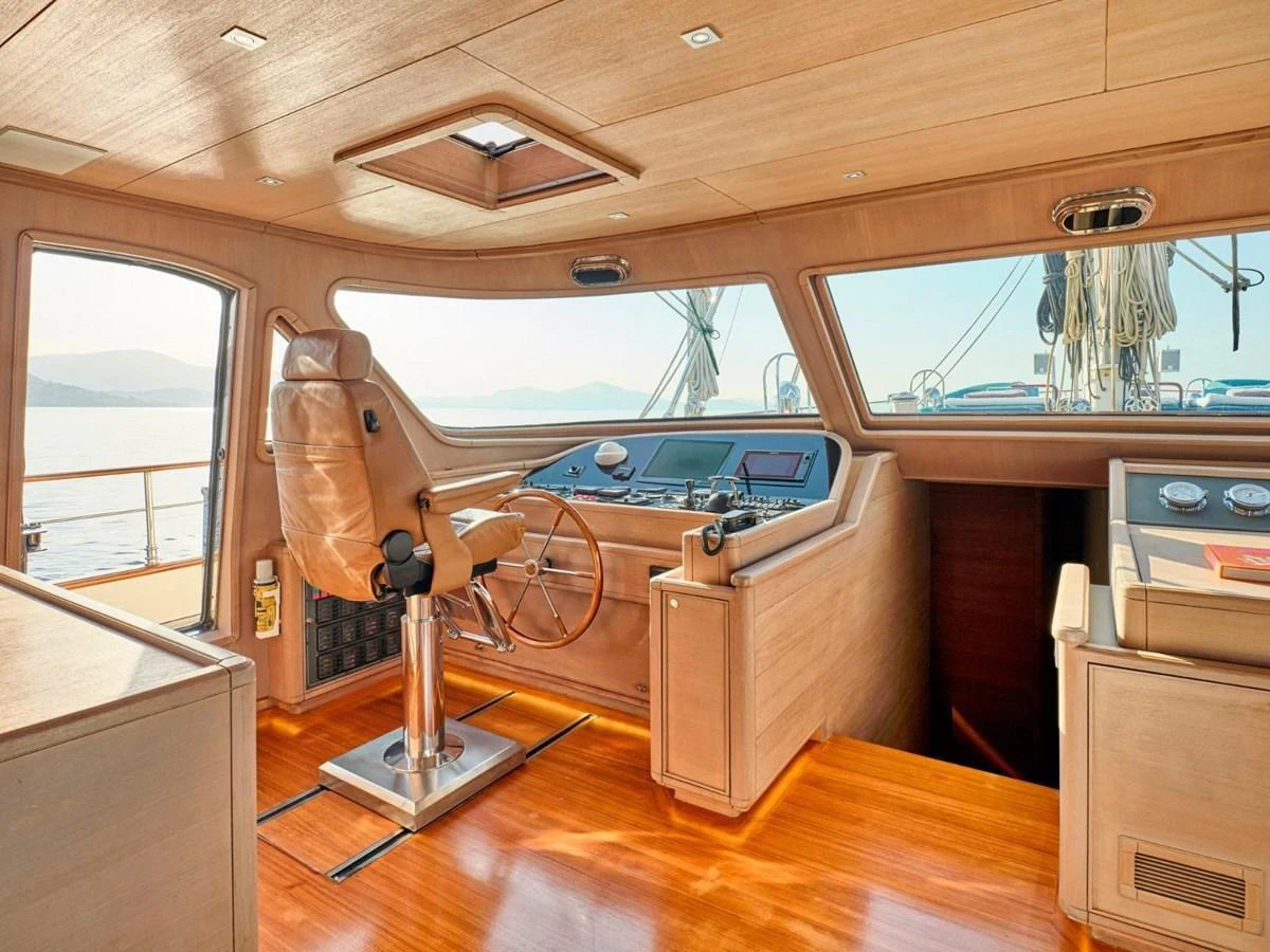inside of a boat aboard PASA Yacht for Sale