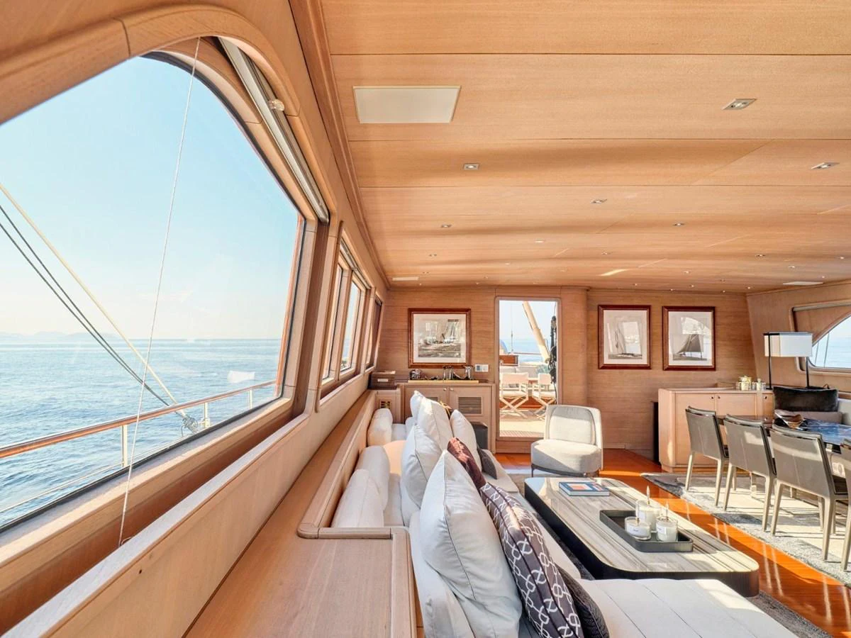 a boat on the water aboard PASA Yacht for Sale