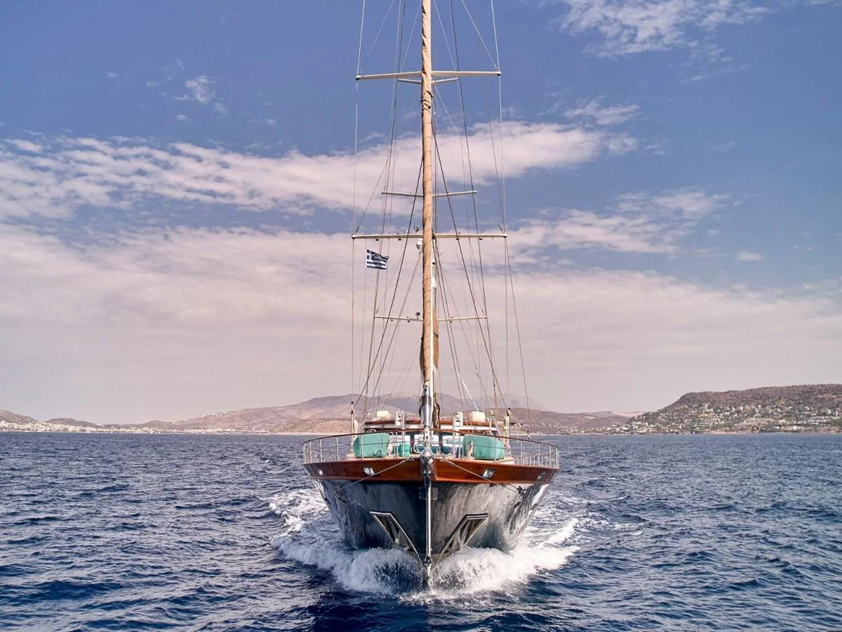 a boat on the water aboard PASA Yacht for Sale