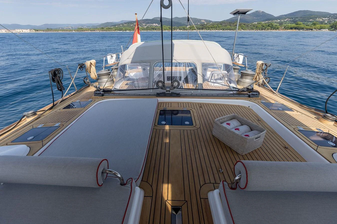 a boat on the water aboard SKIP'N BOU Yacht for Sale
