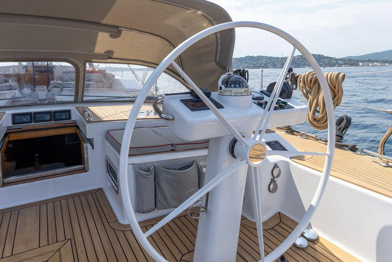 a boat on the water aboard SKIP'N BOU Yacht for Sale