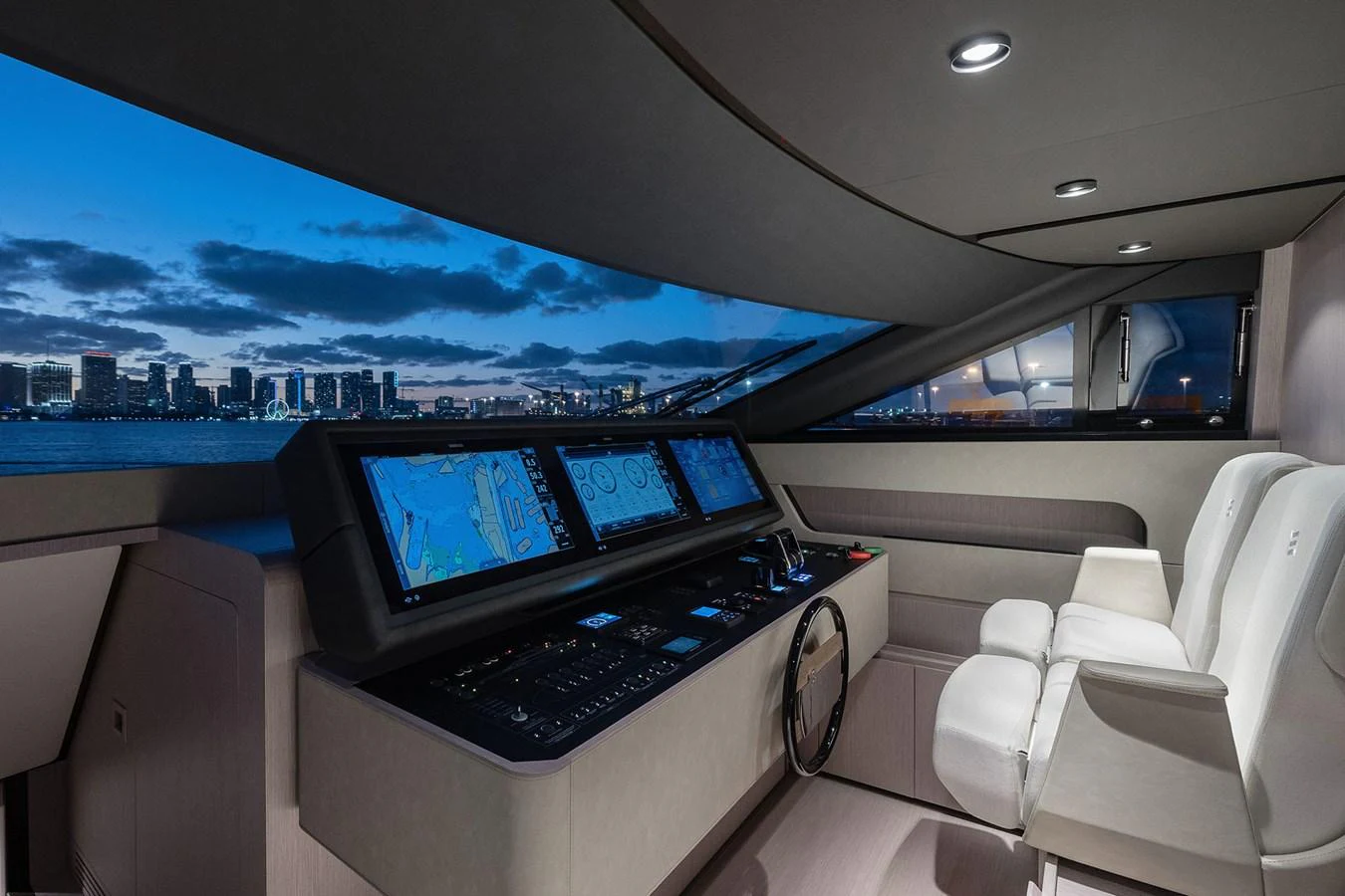 a car with multiple laptops aboard WL Yacht for Sale