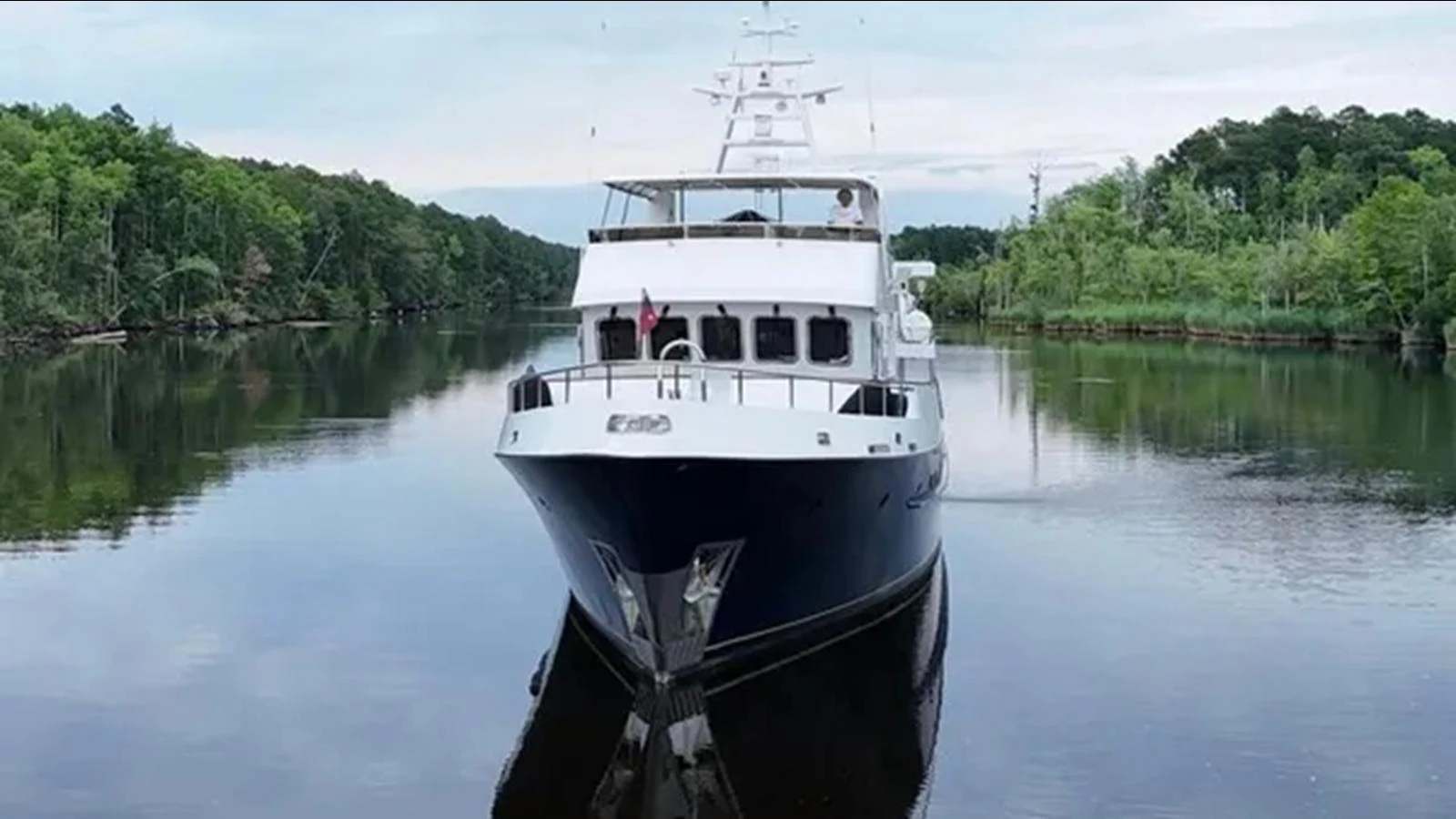 a boat on the water aboard BELLE ISLE SEA Yacht for Sale