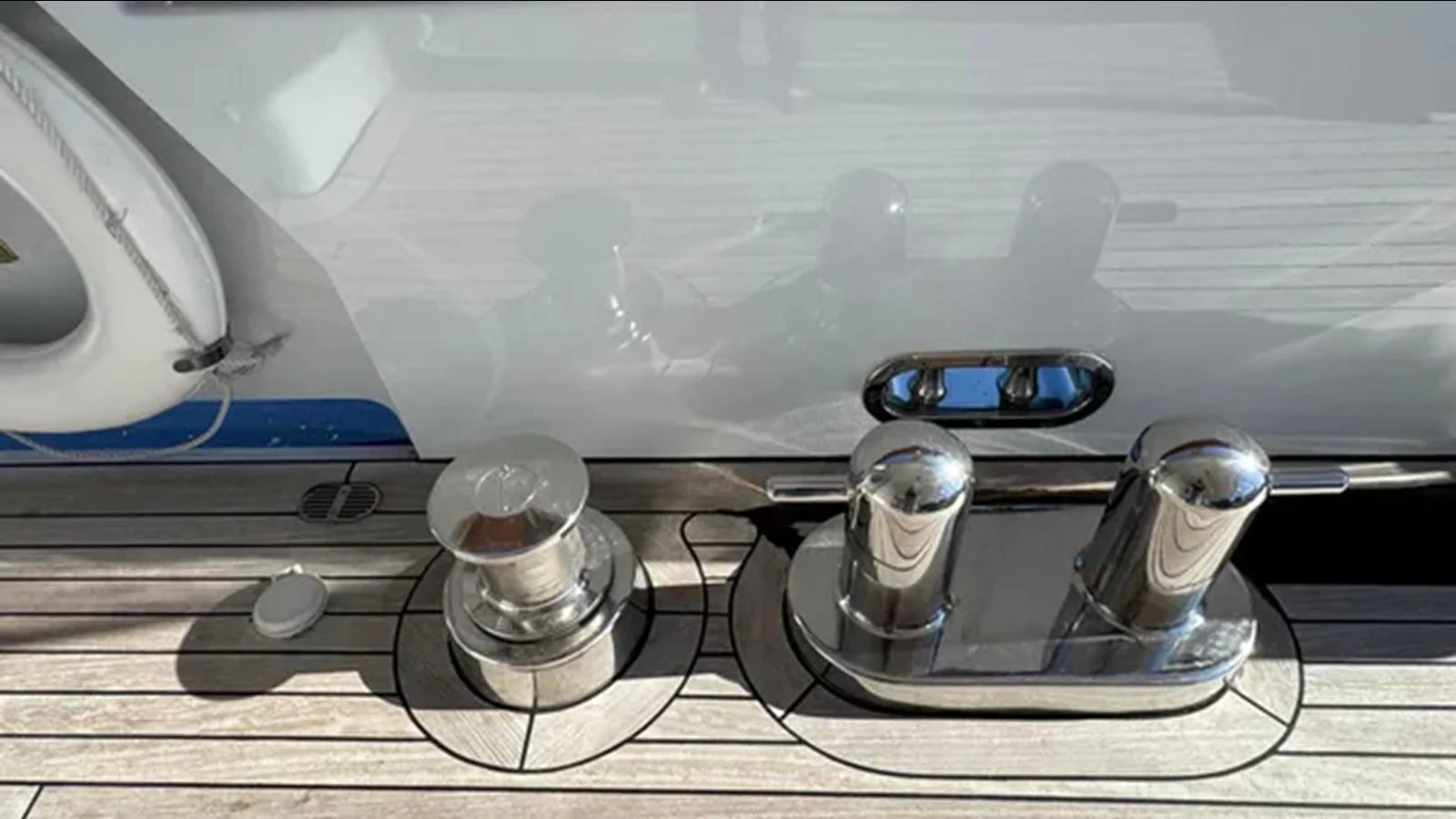 a close-up of a car aboard BELLE ISLE SEA Yacht for Sale