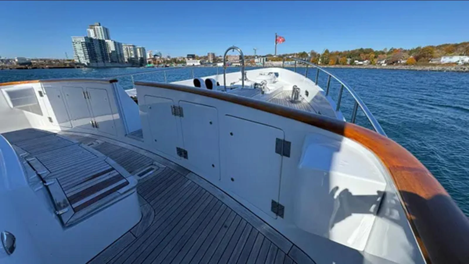 a boat on the water aboard BELLE ISLE SEA Yacht for Sale
