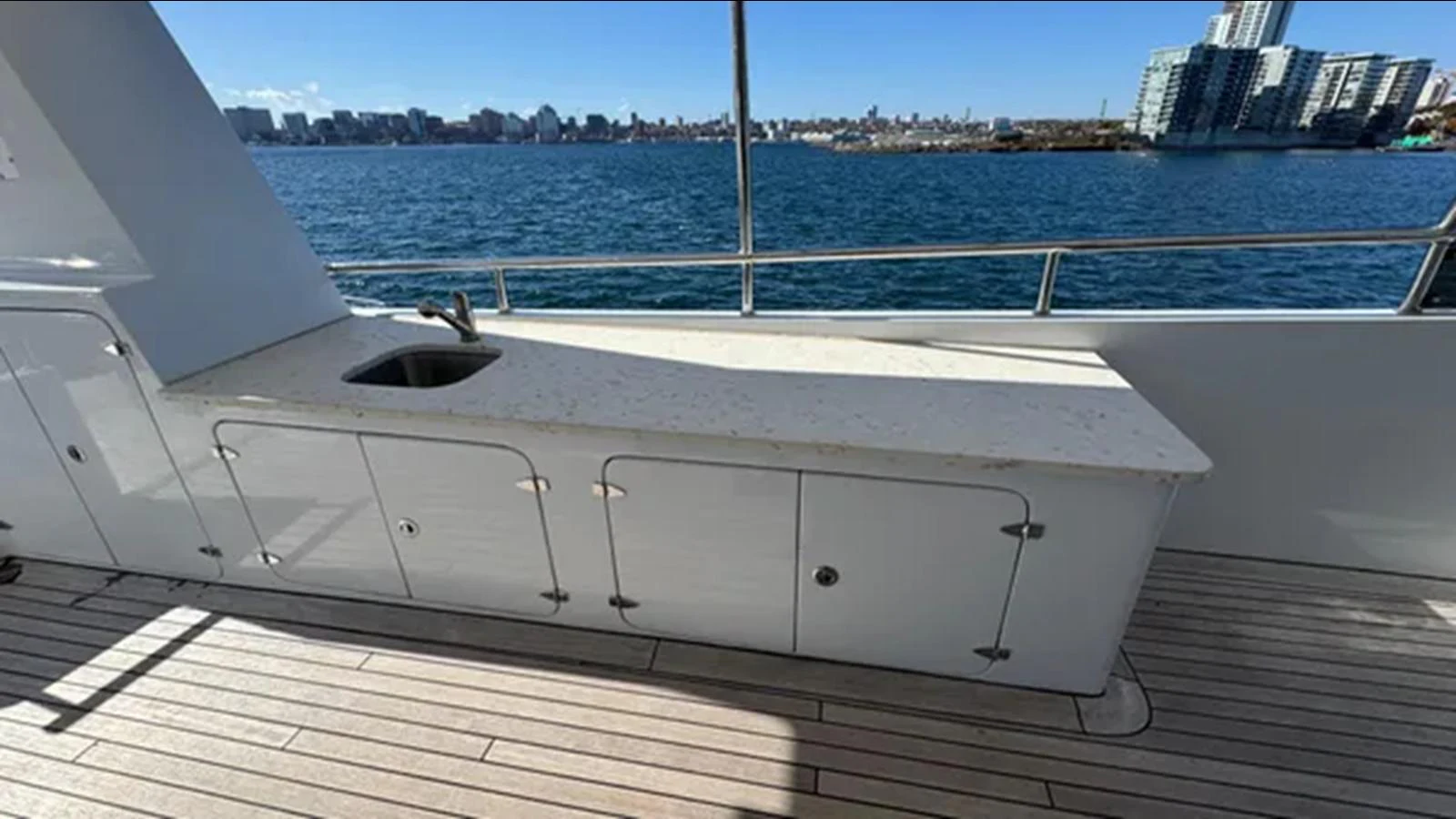 a boat on the water aboard BELLE ISLE SEA Yacht for Sale