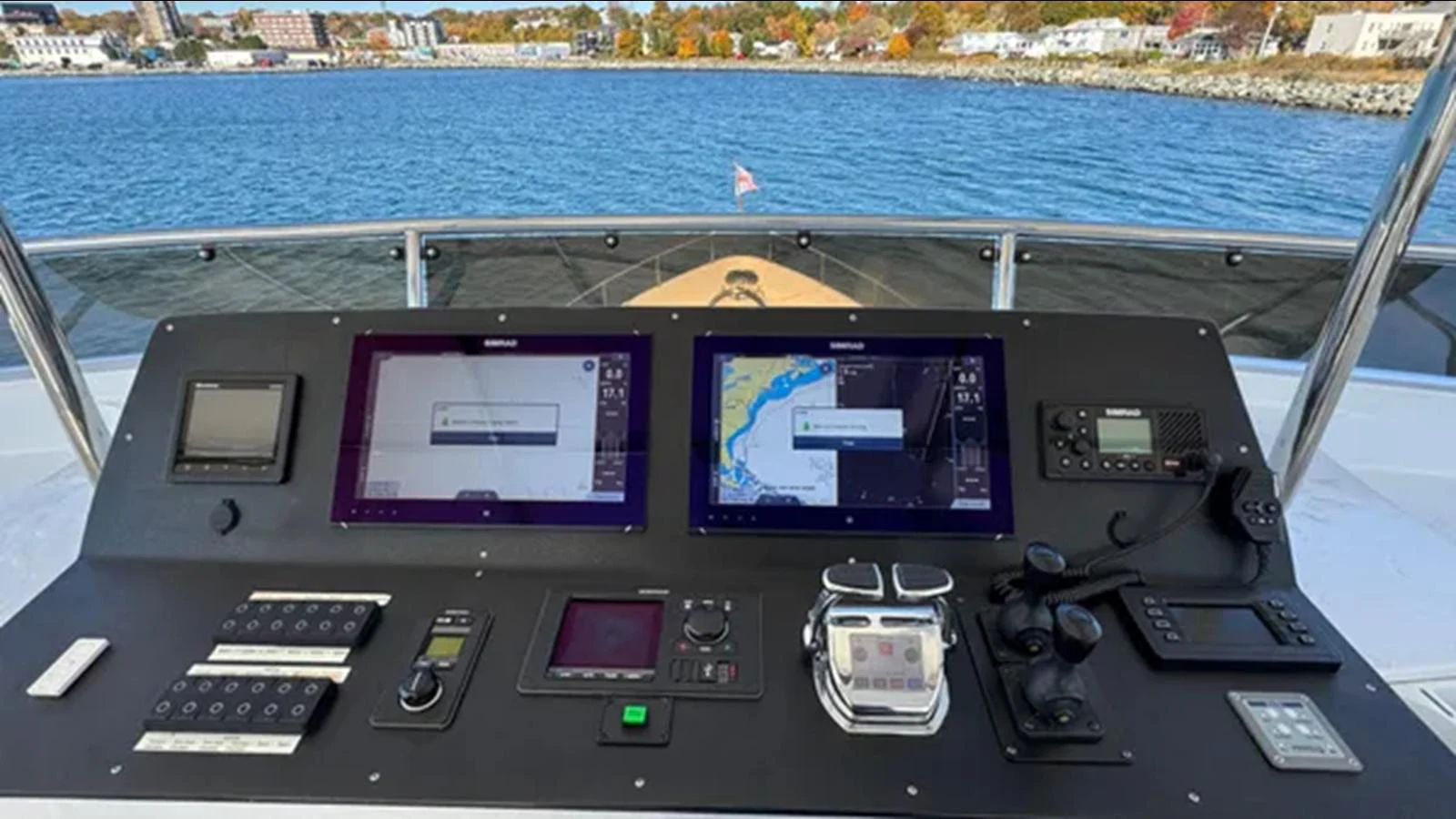 a dashboard of a car aboard BELLE ISLE SEA Yacht for Sale