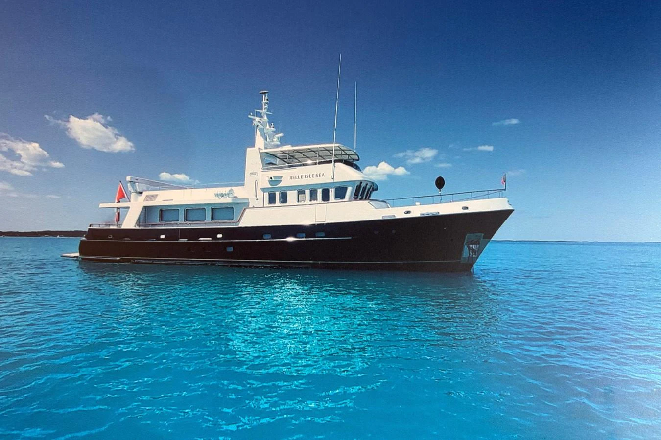 a boat in the water aboard BELLE ISLE SEA Yacht for Sale