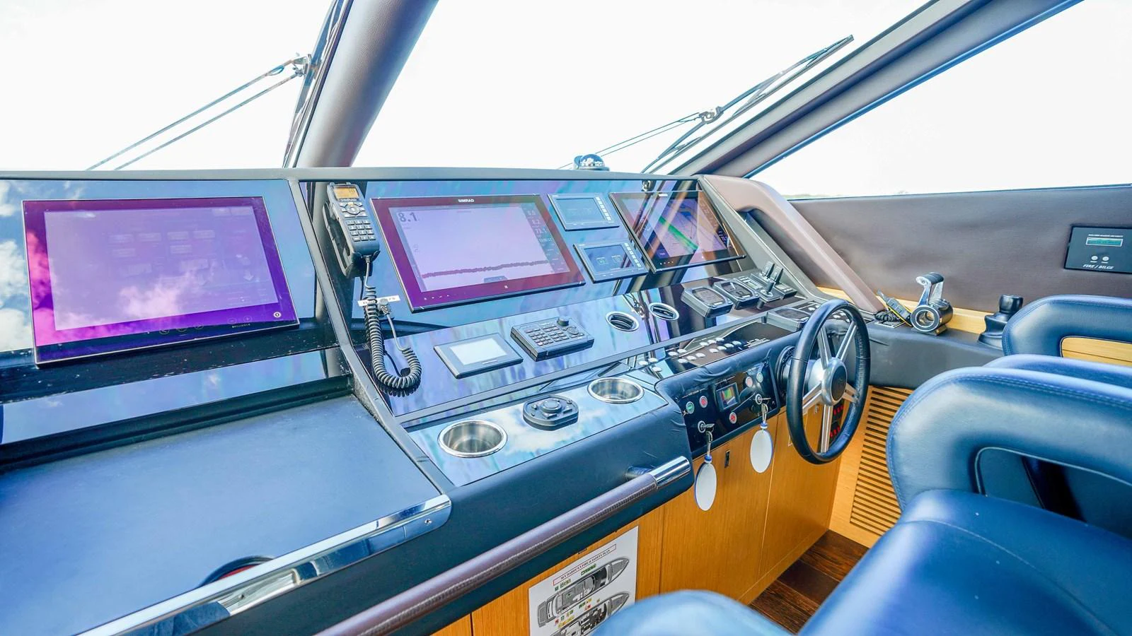 inside of a car aboard DADDY'S $ Yacht for Sale