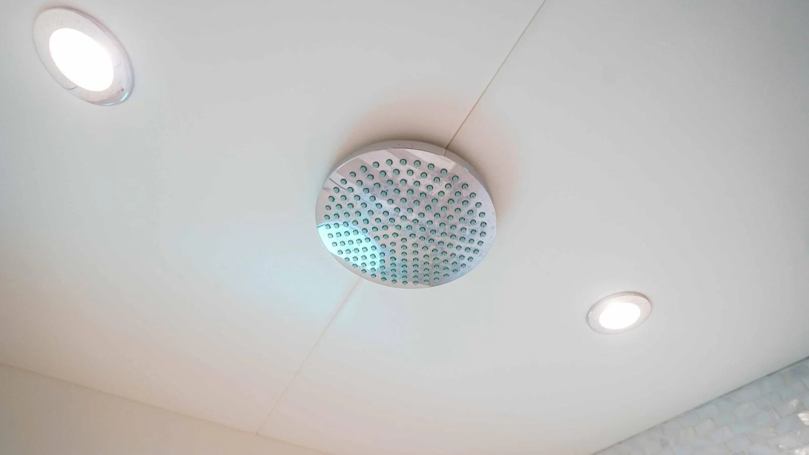 a white ceiling with a round window aboard DADDY'S $ Yacht for Sale