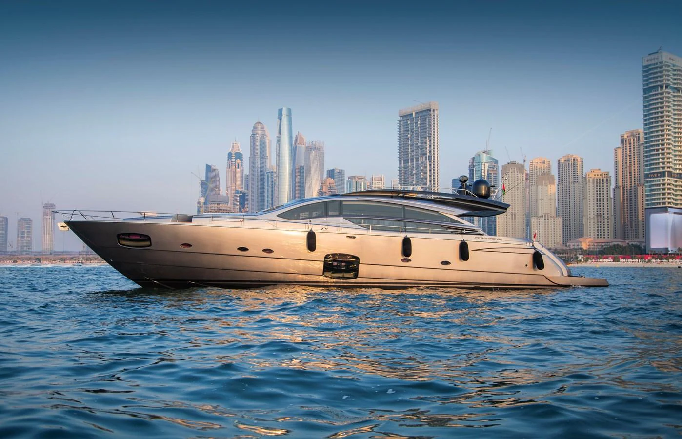 a boat in the water aboard STRAGA Yacht for Sale