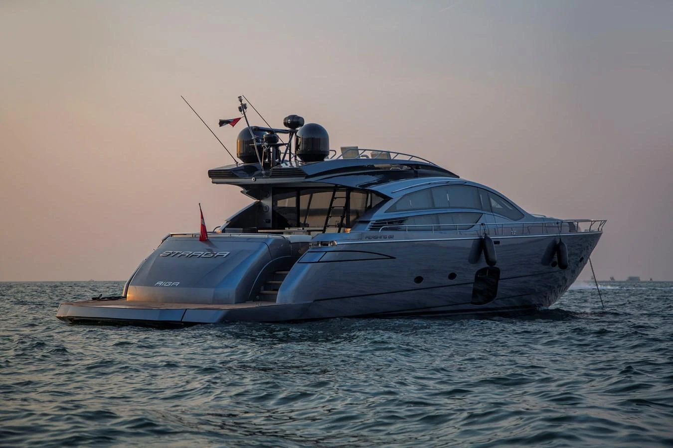 a boat in the water aboard STRAGA Yacht for Sale