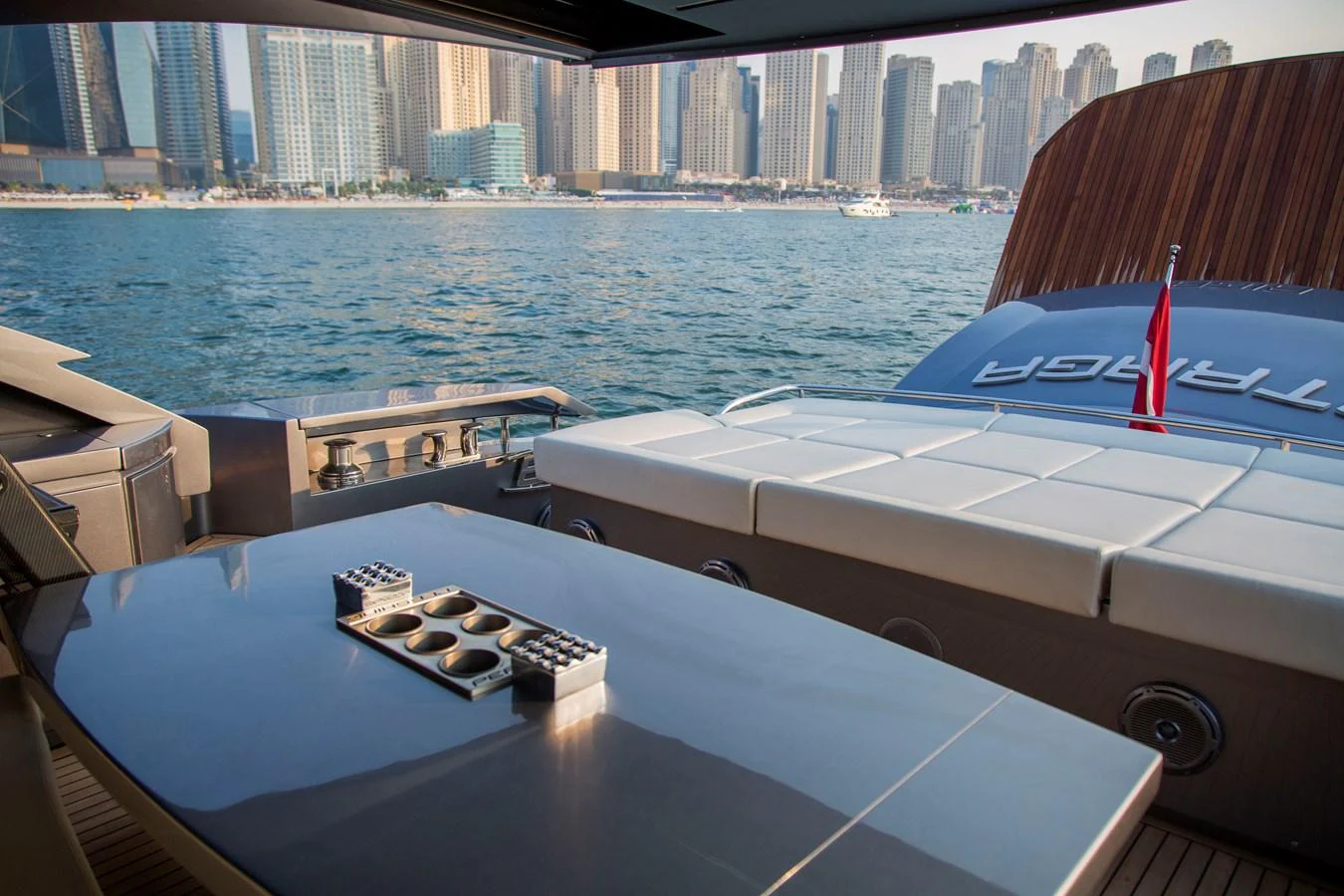 a boat on the water aboard STRAGA Yacht for Sale
