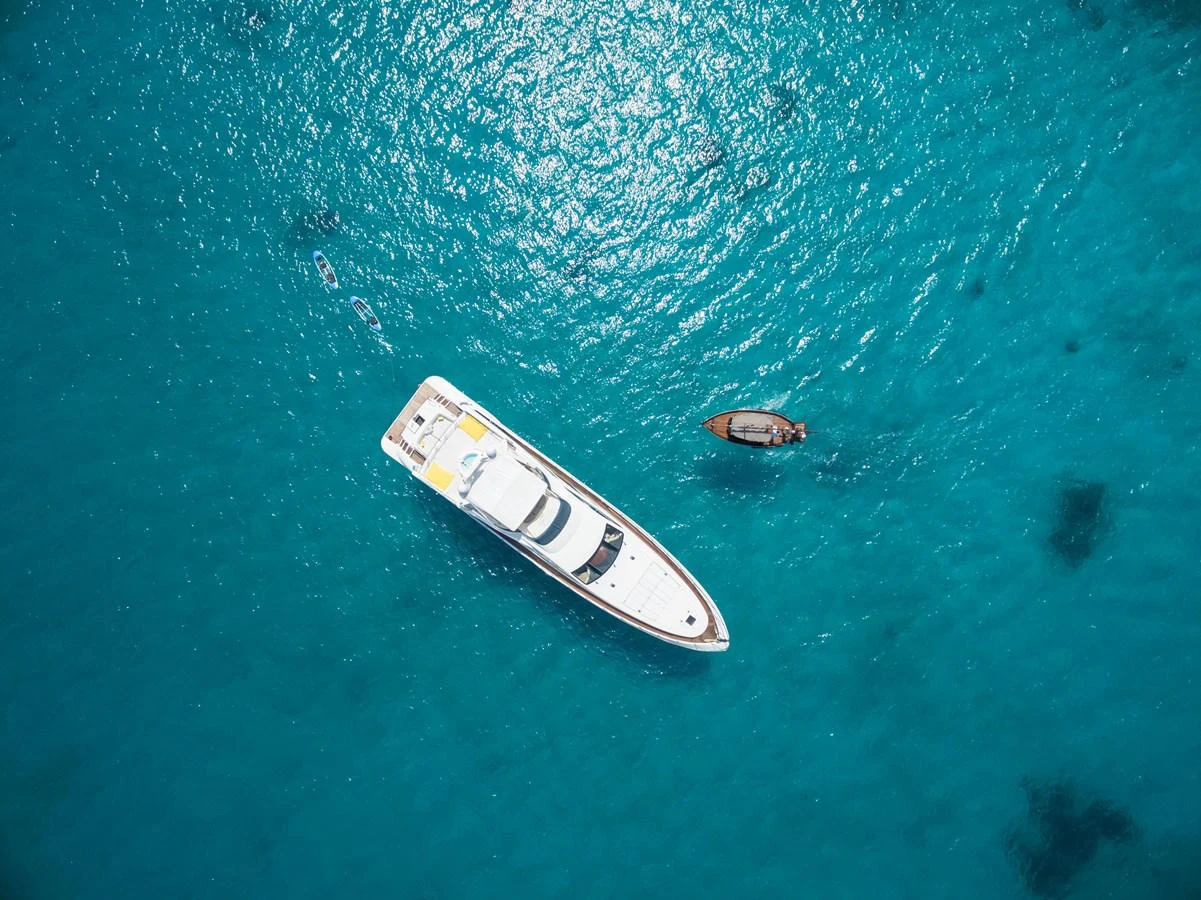a boat in the water aboard AZIMUT 98 LEONARDO Yacht for Sale