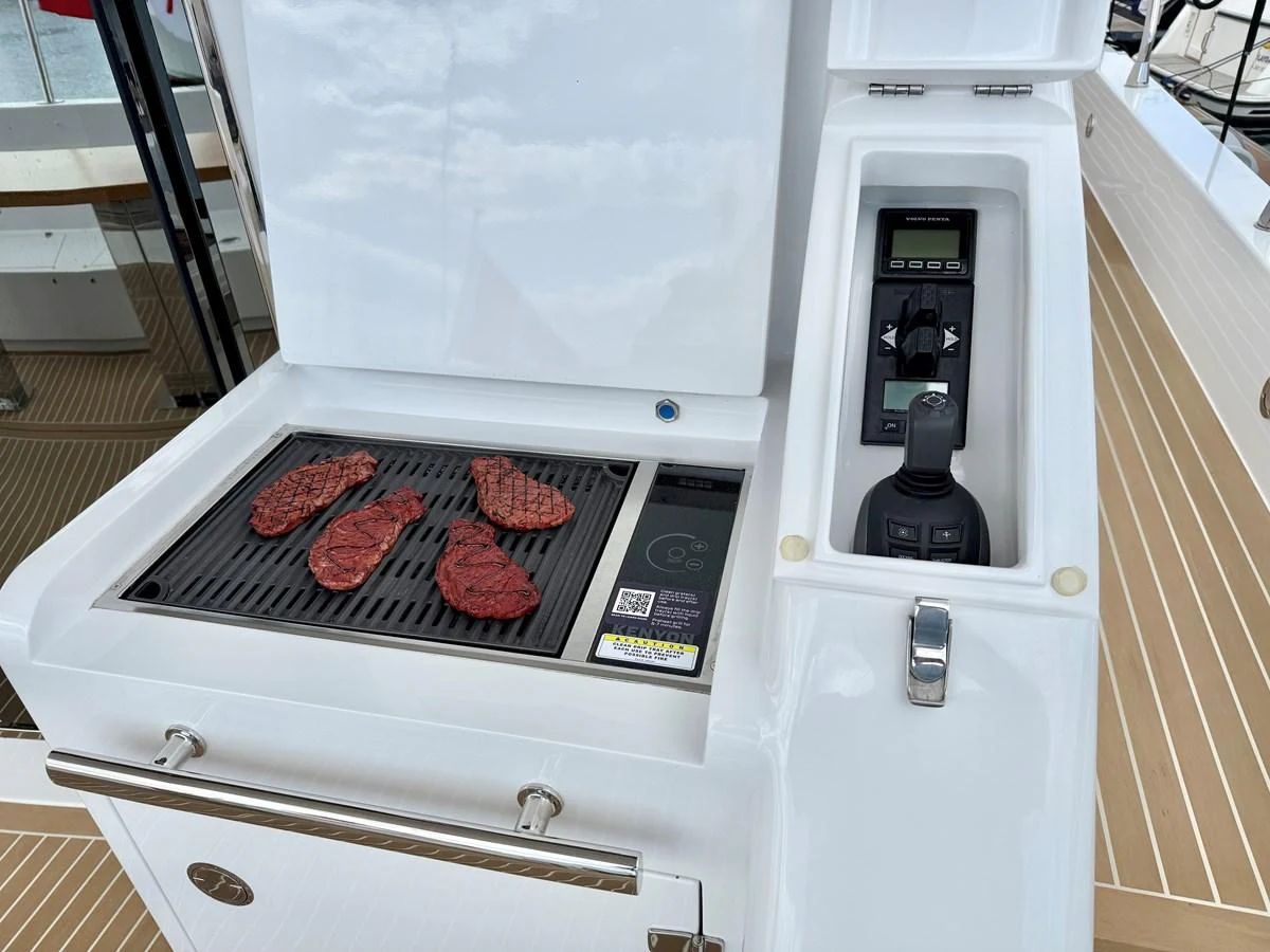 a machine with food on it aboard SEA AT LAST Yacht for Sale