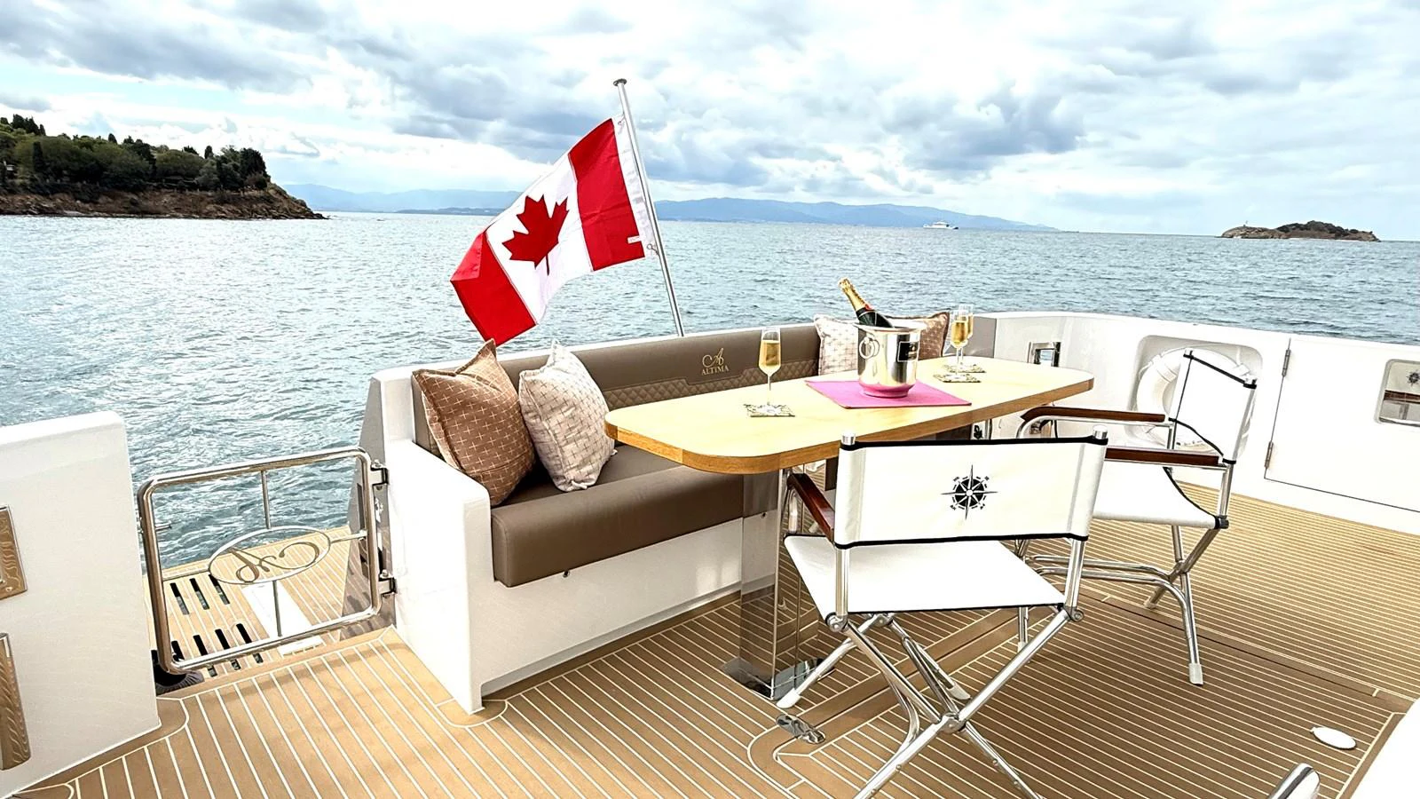 a boat on the water aboard SEA AT LAST Yacht for Sale