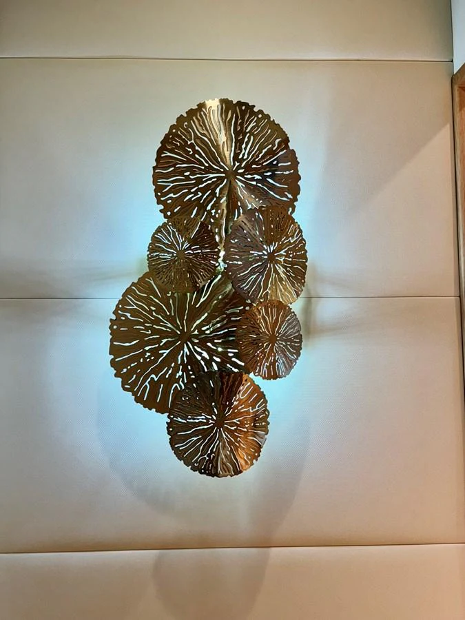 a glass vase with butterflies aboard SEA AT LAST Yacht for Sale