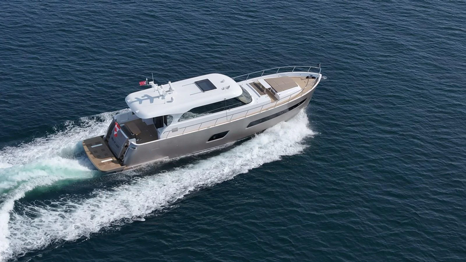 a boat on the water aboard SEA AT LAST Yacht for Sale