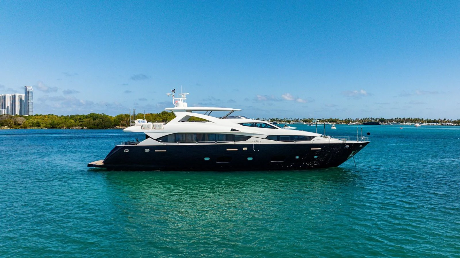 a boat in the water aboard PRECIOSO Yacht for Sale
