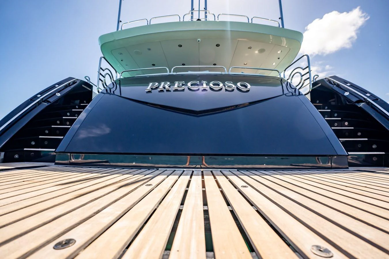 a large ship on a ship aboard PRECIOSO Yacht for Sale