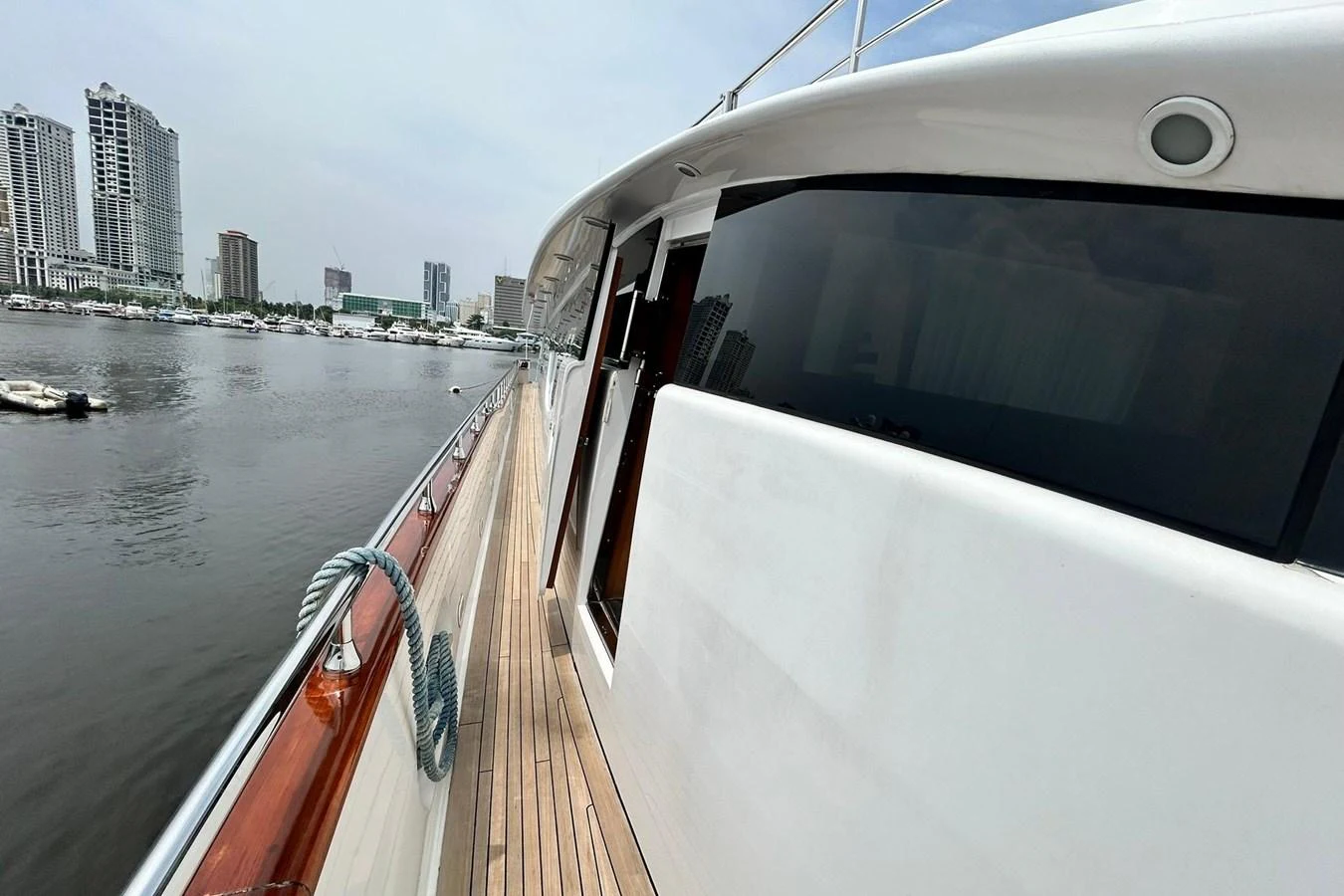 a boat on a river aboard SUNSHINE Yacht for Sale