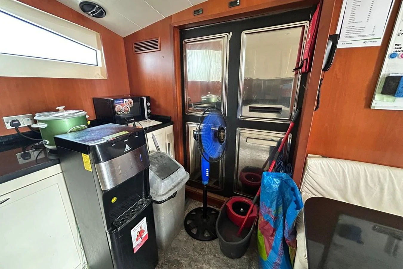 a room with a desk and a computer aboard SUNSHINE Yacht for Sale