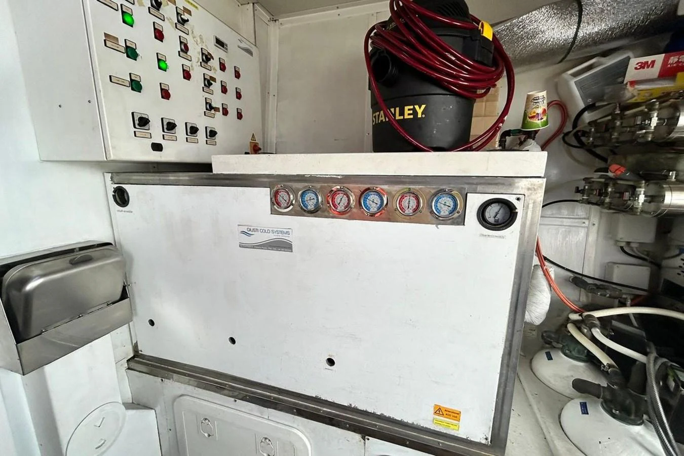 a white machine with buttons aboard SUNSHINE Yacht for Sale