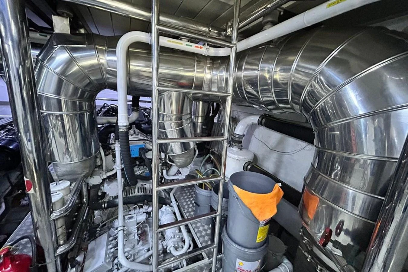a large room with several machines aboard SUNSHINE Yacht for Sale