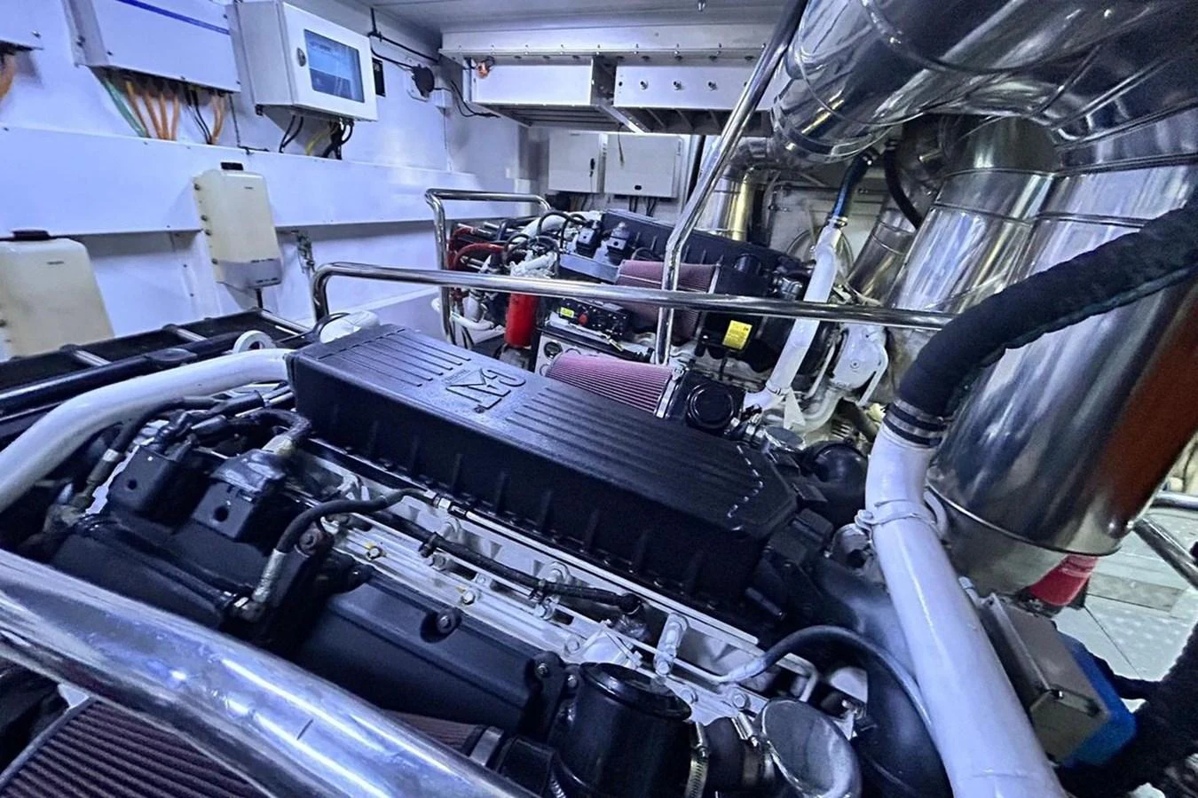 a machine in a factory aboard SUNSHINE Yacht for Sale
