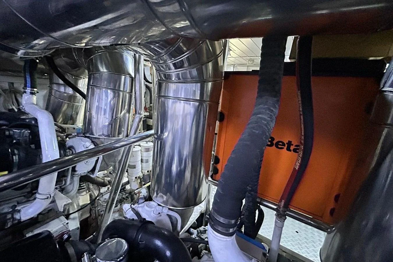 a close-up of a machine aboard SUNSHINE Yacht for Sale