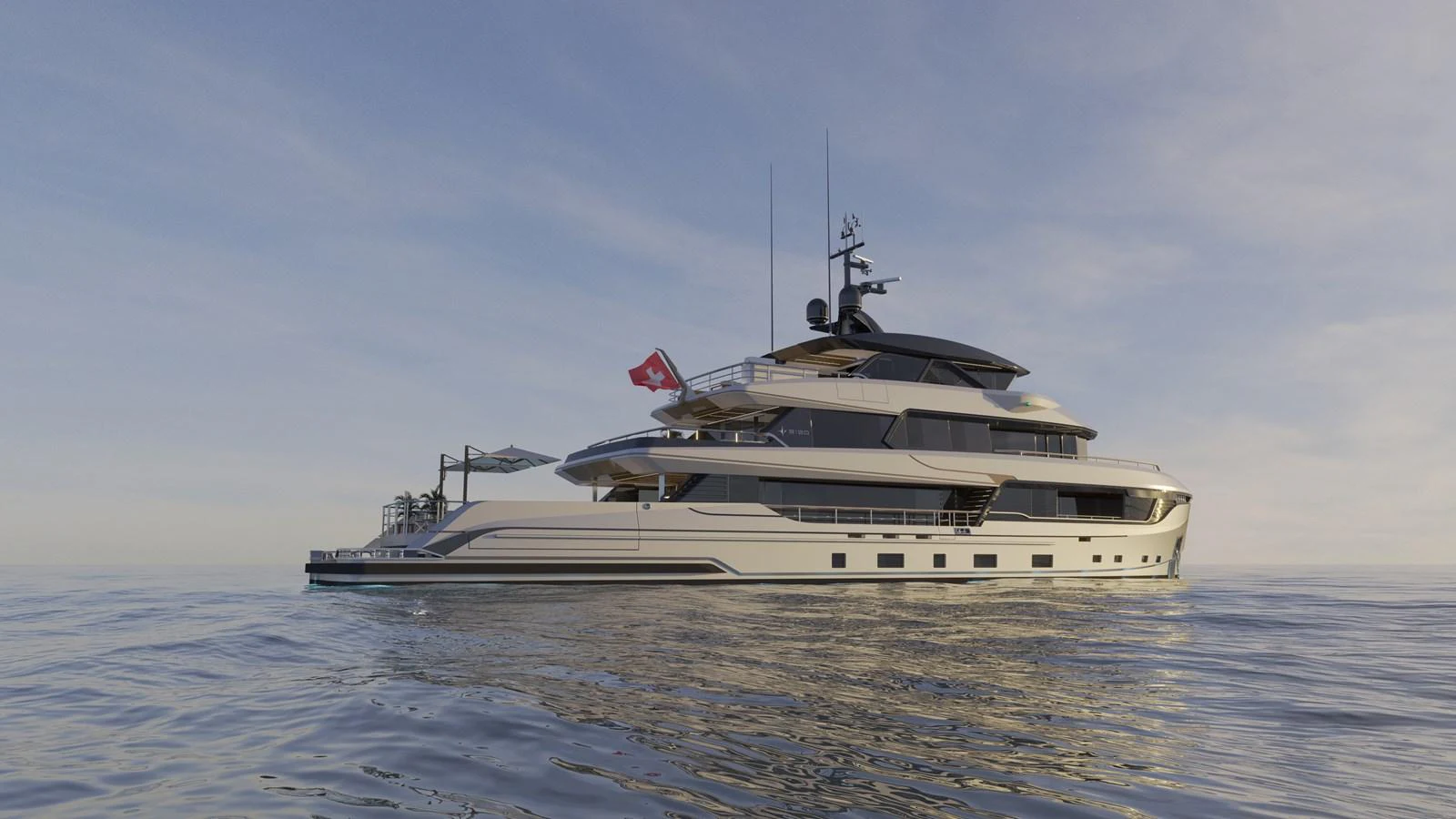 a boat in the water aboard B130 Yacht for Sale
