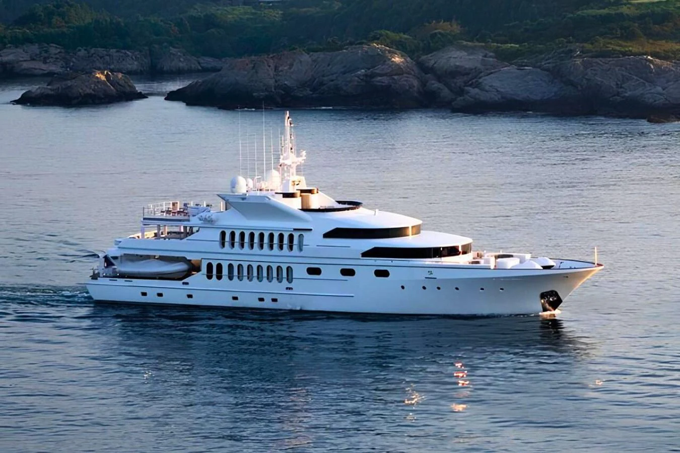 a boat on the water aboard ALL STAR 1 Yacht for Sale