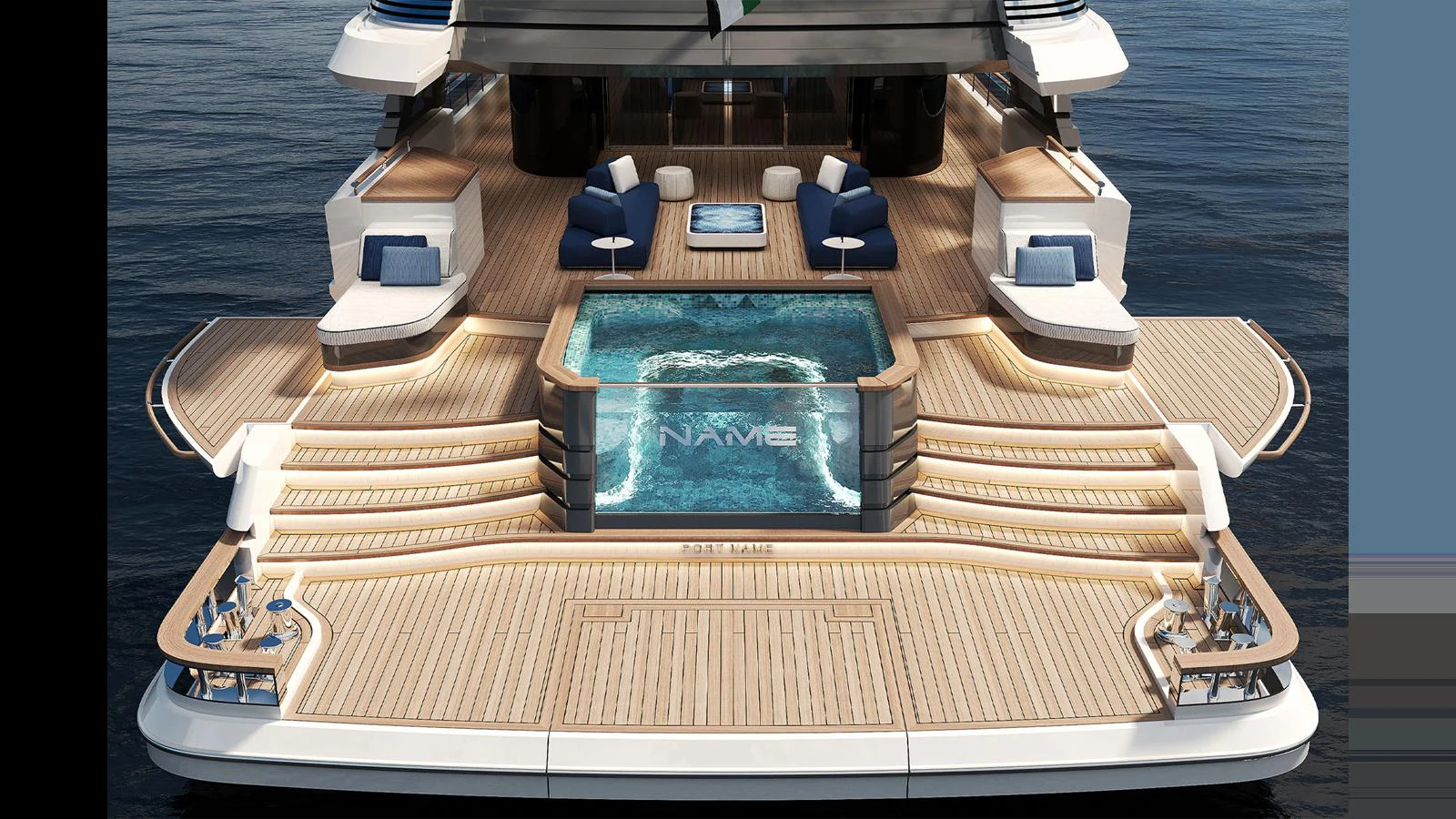 a large room with a pool table and chairs aboard MAJESTY 145 Yacht for Sale