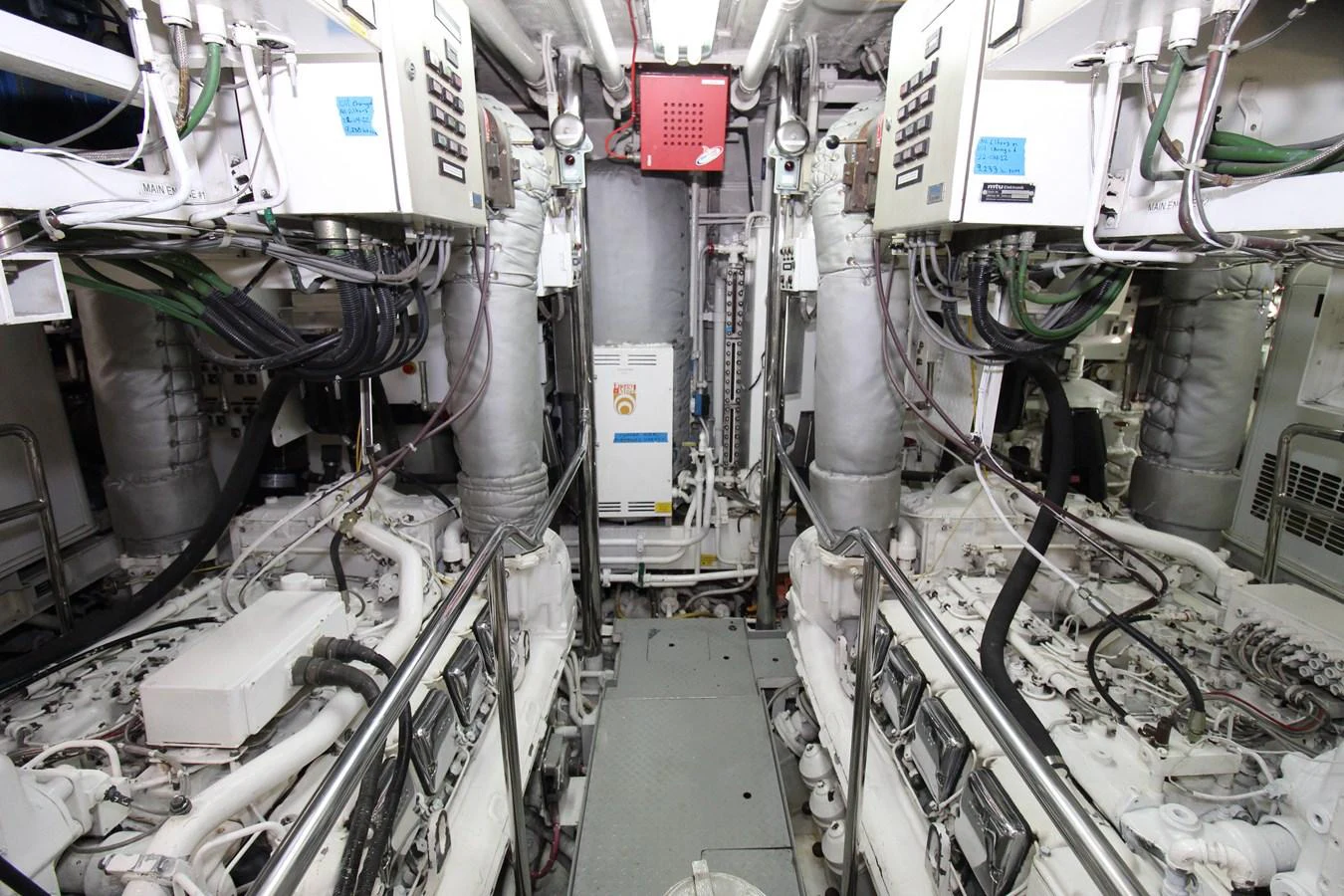 a large machine with pipes aboard MAVERICK Yacht for Sale