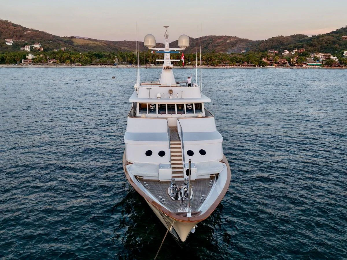 a boat on the water aboard MAVERICK Yacht for Sale
