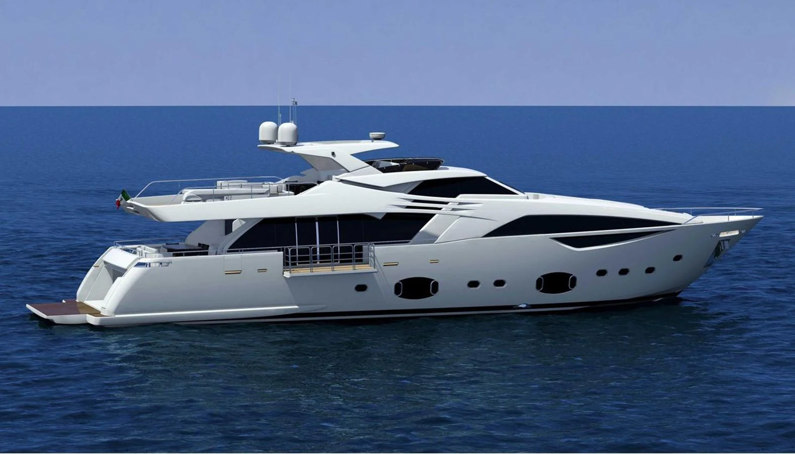 a white yacht in the water aboard OXYGEN Yacht for Sale
